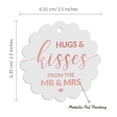 thumbnail image 6 of Inkdotpot Real Rose Gold Foil Hugs & Kisses From The Wedding Tags Favor Hang Paper Tags 50 Piece, 6 of 6