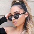 thumbnail image 2 of vintage retro steam punk sunglasses round circle polar ISE UV400 metal frame form women unisex, 2 of 5