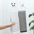 thumbnail image 2 of Toallero de mano de 2 piezas para montaje en pared, toallero para baño, cocina, práctico y hermoso Bulldog y Panda Home, 2 of 5