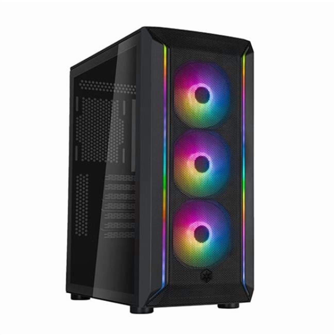 Fara 511Z High Airflow ATX Gaming Chassis with Excellent Cooling Potential, Black