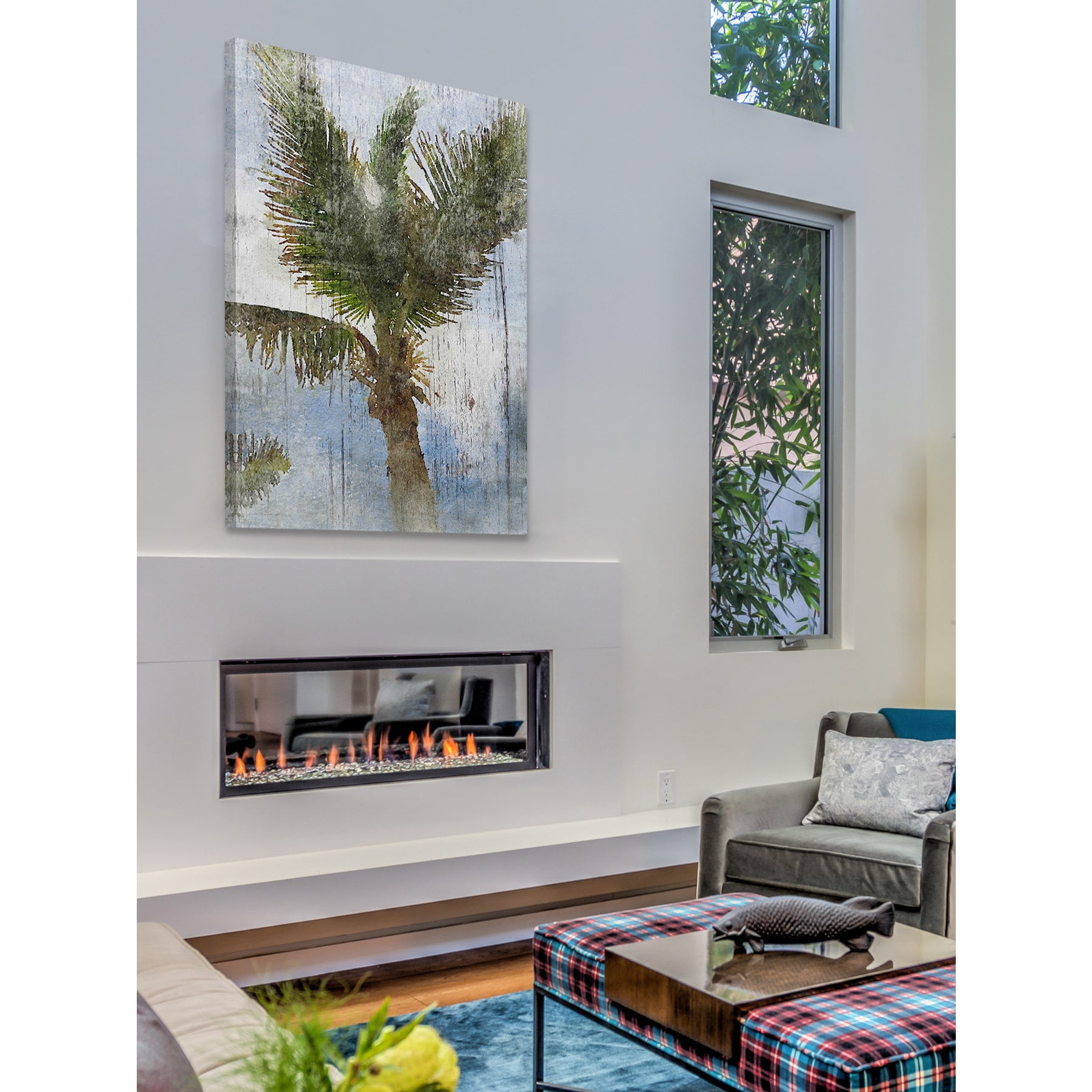 "Tropical Windy Day 22" by Irena Orlov Painting Print on Wrapped Canvas