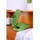 thumbnail image 4 of Pantuflas tipo almohada Oso de Fresa para mujer y hombre Antideslizantes Sandalias de baño Punta abierta Verde 39-40, 4 of 5