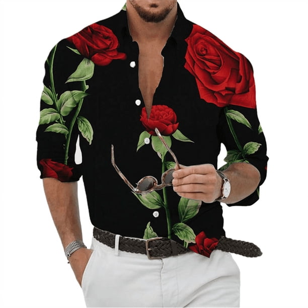 Camisa de hombre casual al aire libre rosa figura geométrica capaz suave diseño de diseñador nueva primavera verano talla grande