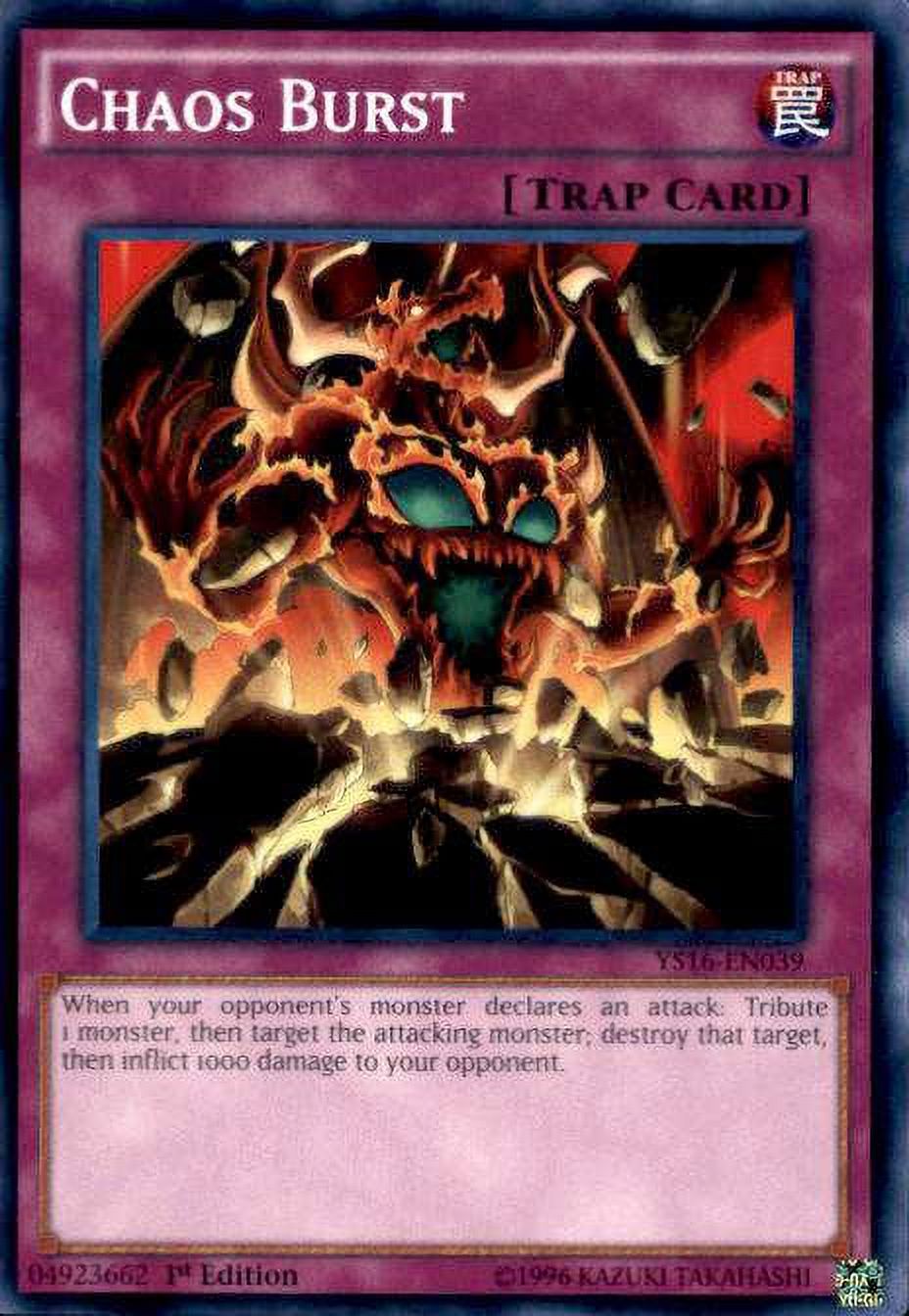 YuGiOh 2016 Starter Deck Yuya Common Chaos Burst YS16-EN039