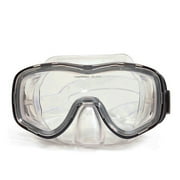 Pro Goggle Mask Swimming Pool Accessory for Adults 6.5" - Black/Clear