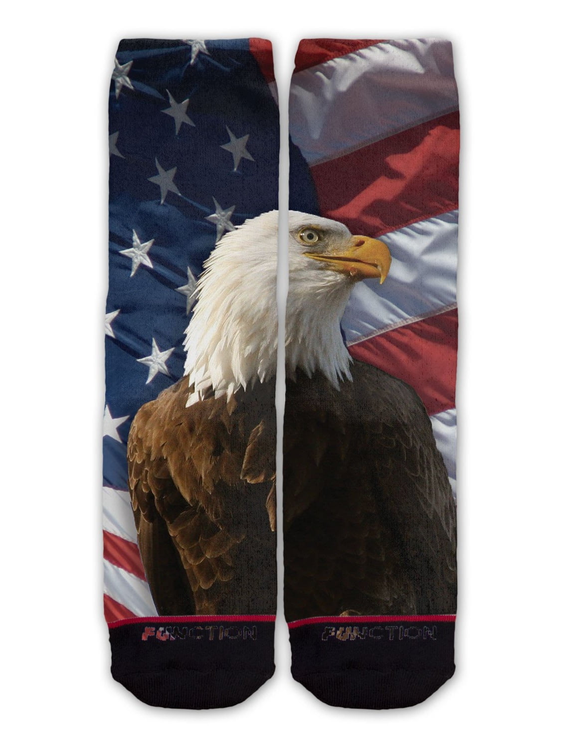 American Eagle USA Flag America FineFit Mens Fun Novelty Socks Dress SOX 10-13 