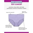 thumbnail image 3 of Fruit Of The Loom Culotte Brève Extensible en Coton Fit for Me 360 pour Femmes Grande Taille, Lot de 6,, 3 of 6