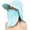 Blue, variant on Women Sun Hats Detachable Wide Brim UV UPF 50+ Face Mask Visor with Neck Flap Hat for Summer Beach