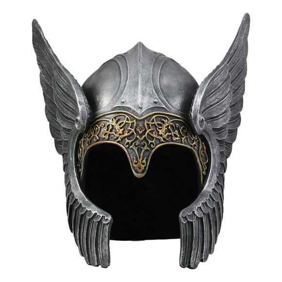 Ebros Norse Viking Mythology Poetic Edda Goddess Valkyrie Angelic Helmet Decor Sculpture 13.25" Tall Asgard Odin's Iron Maiden Chooser of The Slain Decorative Figurine Museum Like Qua