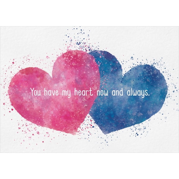 Shared Blessings You Have My Heart Happy Anniversary Card with NIV Scripture, 1 Count, Religious Christian Bible Verse