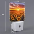 thumbnail image 2 of Sikiie Sunset Golden Sunflower Field Led Night Light, Warm White,Cool White Lights for Bathroom,Hallway,Bedroom, Kids Room-UK, 2 of 7