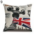 thumbnail image 1 of HEVIRGO Housse de Coussin en Lin avec Motifs de Drapeaux de Londres, 1 of 10