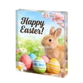 thumbnail image 1 of Uuiauoio Easter Home Decorations Easter Plaque Acrylic Easter Decor Plaques Easters Day Gift for Family Friend Easter Table Decoration, 1 of 6
