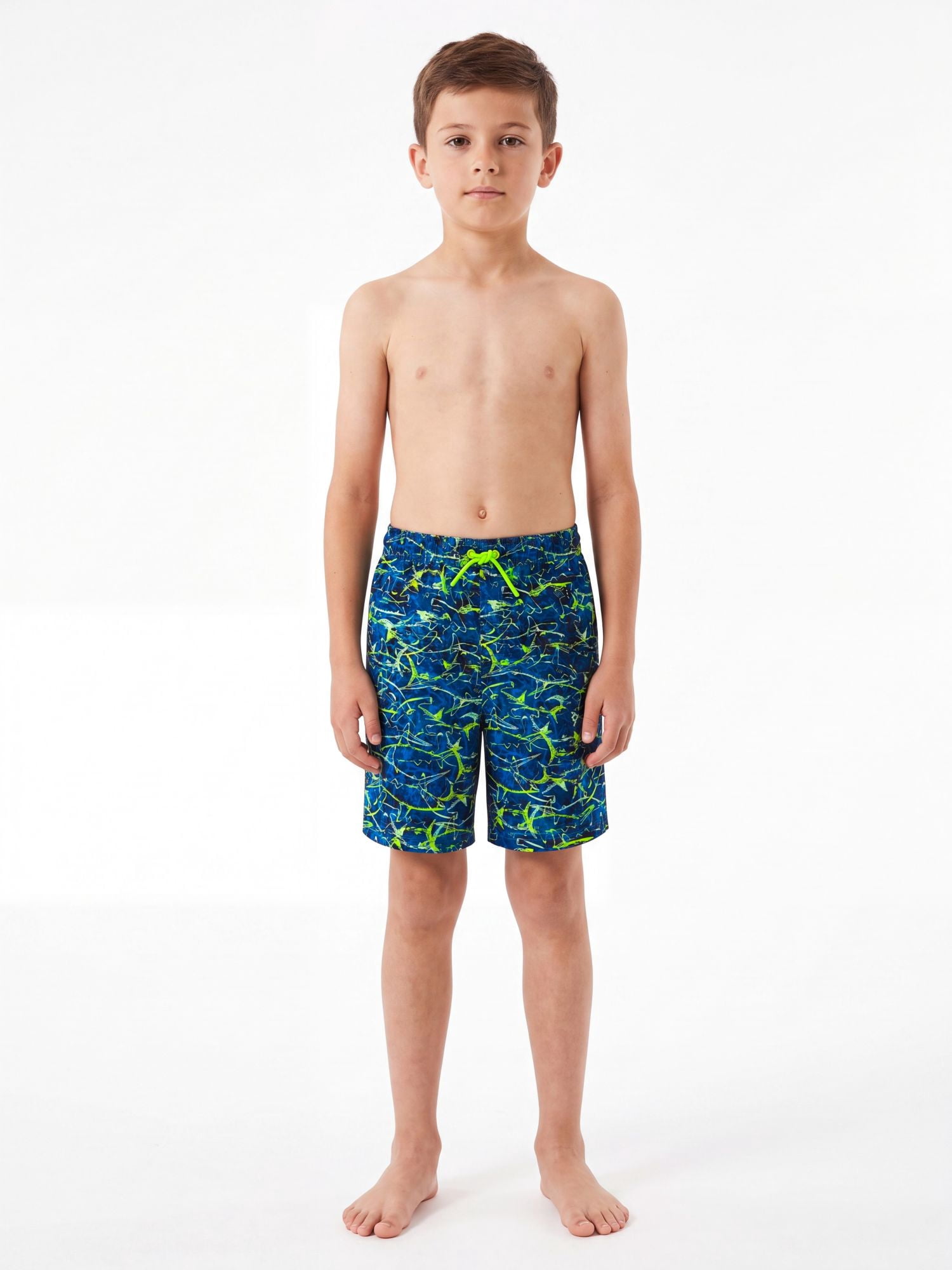 Ocean Gear Boys Print 6 inch Swim Trunks , Sizes 4-18