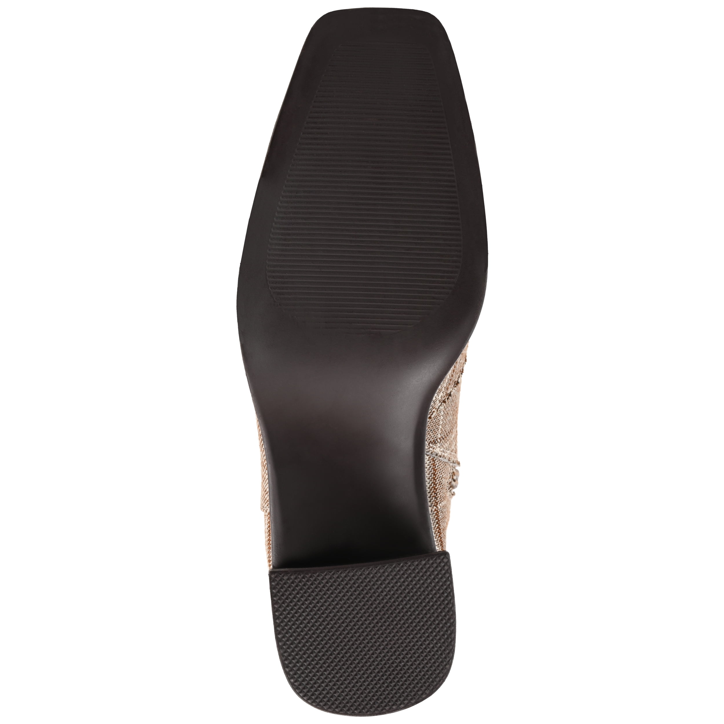 Journee Womens Sloann Inside Zip Stacked Heel Booties