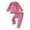 p-215Hot Pink758, variant on CAIVO Girls Long Sleeve Lapel Button Down Tops And Pants 2 Piece Pajama Sets Solid Soft Sleepwear For Autumn Casual Toddler Little Girl Nightwear Pjs