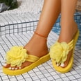 thumbnail image 5 of ibiyuan Leather Flip Flops for Women Black Thong Sandals Non- Woven Sole Shower Slippers Soft Womens on Shoes, 5 of 9