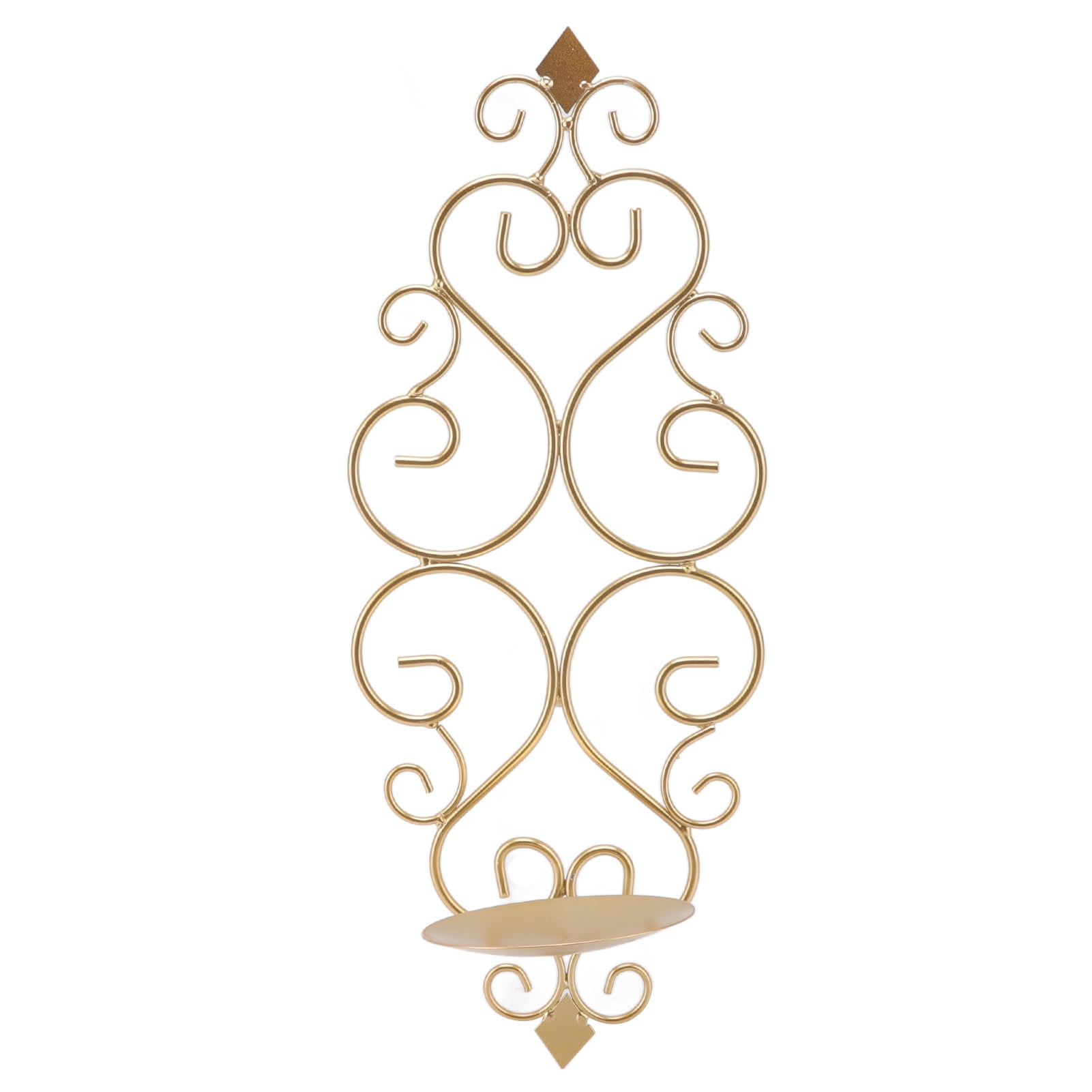 Candle Holder, Candlestick Iron 37x14.5cm For Wedding Metal Gold