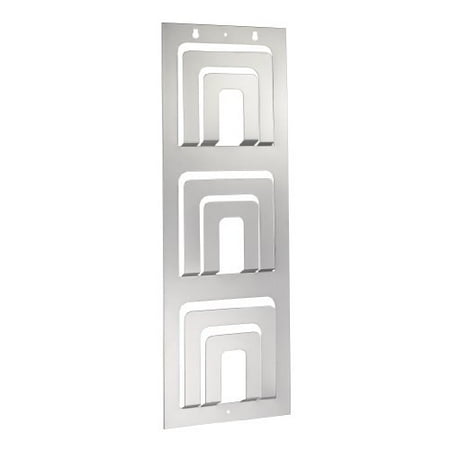 Steelmaster Magazine Rack 6 Pocket Silver