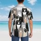 thumbnail image 4 of Balery Colors Cats Camisas hawaianas de manga corta para hombre, camisas playeras de corte holgado, camisas de vacaciones con botones,Medium, 4 of 7