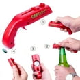 thumbnail image 2 of 1PCS Cap Gun Funny Beer Bottle Cap Launcher Kitchen Tools Bottle Opener Shoot Cap 5 Meter Home Bar Party Game Gadgets Cool Red, 2 of 7