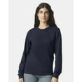 thumbnail image 3 of American Apparel Women's Fine Jersey Long Sleeve Tee, Navy Crewneck T-Shirt, 6-Pack Jersey Shirt, L, 3 of 5