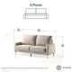 thumbnail image 5 of Sofá en Caja Zinus Colton de 3 Plazas de Memory Foam Beige, 5 of 6