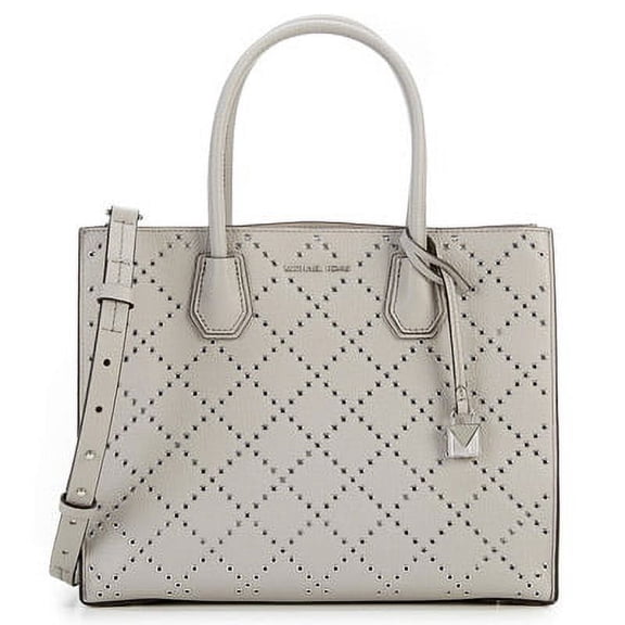 Mercer Grommeted Leather Tote - Grey - 30F7SZ4T3U-081