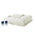 thumbnail image 2 of Beautyrest Contemporary Plush Fabric King Heated Blanket with WIFI in Gray, 2 of 5