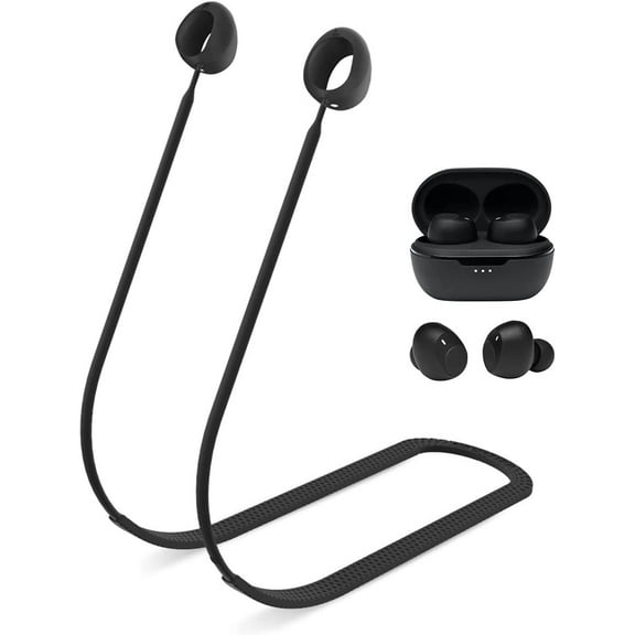 Soft Silicone Sports Anti Lost Anti-Drop Lanyard Special Anti-Slip Texture Design Accessories Only Compatible with JBL Tune 115TWS Wireless Earbud Neck Rope Cord(Blue)