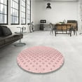 thumbnail image 4 of Ahgly Company Machine Washable Indoor Rectangle Transitional Pink Bubble Gum Pink Area Rugs, 5' x 7', 4 of 7