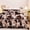 Coffee-black-King, variant on Coffee-black Full Cow Print Shaggy Fluffy Tie Dye Bedding Set