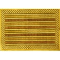thumbnail image 1 of Ahgly Company Machine Washable Indoor Rectangle Persian Yellow Traditional Area Rugs, 8' x 10', 1 of 4
