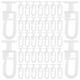 thumbnail image 4 of 50 ganchos de plástico para riel de cortina, accesorios para riel de cortina deslizante, riel flexible para ventanas, montaje en techo, sistema de polea simple, 4 of 8