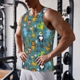 thumbnail image 5 of Fuzoiu pirates animals Men's Workout Tank Tops,Sleeveless Gym Shirt Quick Dry,Fitness Bodybuilding T-Shirt,Muscle Athletic Workout Tee-Medium, 5 of 7