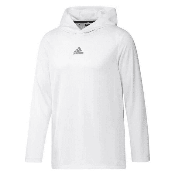 Adidas Stadium Heat.RDY Mens Longsleeve Hoodie- Medium/ White