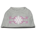 thumbnail image 4 of Christmas Screenprinted Dog Shirt, "Pink Snowflake Swirls", 4 of 6