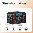 thumbnail image 5 of Goofa Butterfly Flower Skull A Print Toaster Cover 2 Slice, Two Slice Bread Machine Cover Quilted Toaster Covers Bread Maker Cover Kitchen Appliance Cover, 5 of 7
