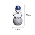 thumbnail image 4 of 2x Estatuilla de Astronauta Estatua de Astronauta Gabinete de Sala de Estar Nórdico Hogar Zulema Figuras de astronautas, 4 of 8