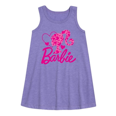 

Barbie - Logo Hearts - Toddler and Youth Girls A-line Dress