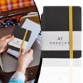 thumbnail image 2 of DUOYOU Pocket Size Notebook Hardcover Journal With Pen Holder Small Notebook Portable Strap Notebook For Work Writing Notes And Organization Tasks Use, 2 of 6