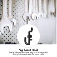 thumbnail image 2 of 50PCS Peg Board Hook Plastic J Style Display Hook Shelf Hanging Supply, 2 of 3