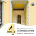thumbnail image 4 of Guardoinrt 1/2/3/5 House Numbers for Outside Household Simple Style Exquisite Numerical Signs Number Mark Accessories Mark Marking Accessory Number 4 1 Pc, 4 of 6
