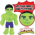 thumbnail image 4 of Marvel Spidey and His Amazing Friends 8" Hulk Plush - Spiderman Stuffed Animal Toy Figure - Officially Licensed - Spider-Verse Gift for Kids, Boys and Girls - 8 Inches, 4 of 5