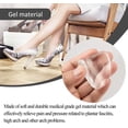 thumbnail image 2 of 6 Pairs Gel Arch Support Shoe Inserts for Flat Feet, Clear Adhesive Stick on Arch Support Pad, 2 of 5