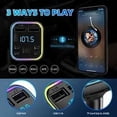 thumbnail image 5 of Kebidu Car Bluetooth 5.0 Handsfree FM Transmitter - Wireless MP3 Adapter & Audio Receiver, 5 of 5