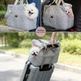 thumbnail image 7 of Soft-Sided Pet Carrier for Small Dogs and Cats up to 15 lbs, Collapsible & Washable Travel Bag, 16.2"L x 13.8"W x 7.1"H, Gray, 7 of 7