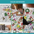 thumbnail image 3 of Giant Coloring Poster - Premium Jumbo Coloring Sheets for Kids & Adults with Thick Bleed-Resistant Pages, Use on Floor, Wall, or Table, Use With Alcohol Based Markers (60” x 42”, Merry Christmas), 3 of 7