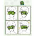 thumbnail image 4 of (vert)masque Pour Les Yeux, Quilt Visage Visage Endormi Drle Nouveaut Grenouille De Bande Dessine Couverture De L'oeil Masque De Voyage De Sommeil, 4 of 5