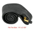 thumbnail image 3 of Unique Bargains 14 Inch Rubber Bicycle Bike Inner Tube 14" x 2.125" US Type 34mm Bent Valve  for Mountain Bike Black, 3 of 6
